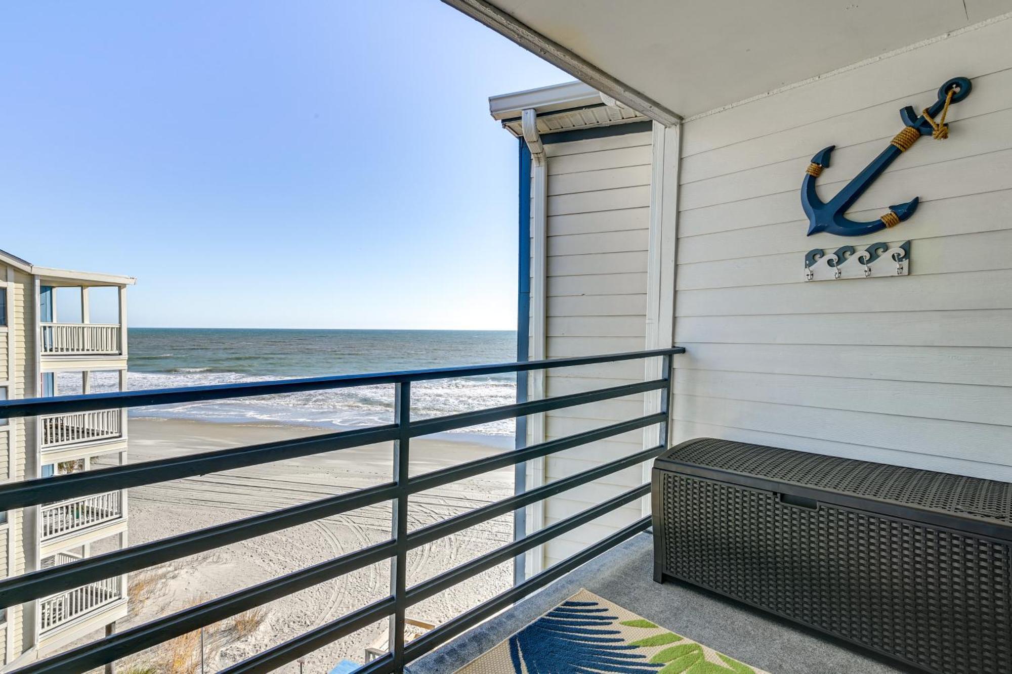 Cozy Beachfront Condo With Wifi, Views And Pool Access Myrtle Beach Exterior photo